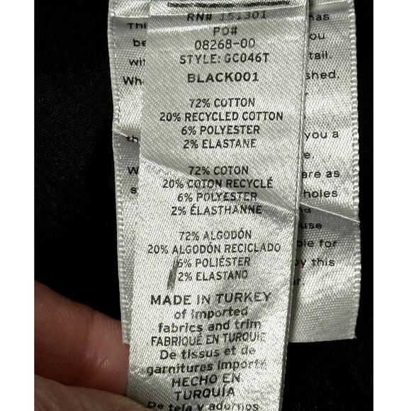 Good American 'Good Classic" Coated Skinnyish Fit Hi-Rise Black Women Size 14/32 - Picture 9 of 13